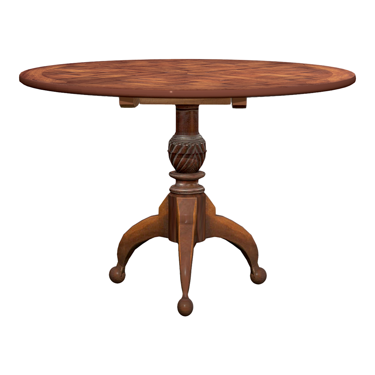 American Retro Style Cafe Composite Wood Round Dining Table