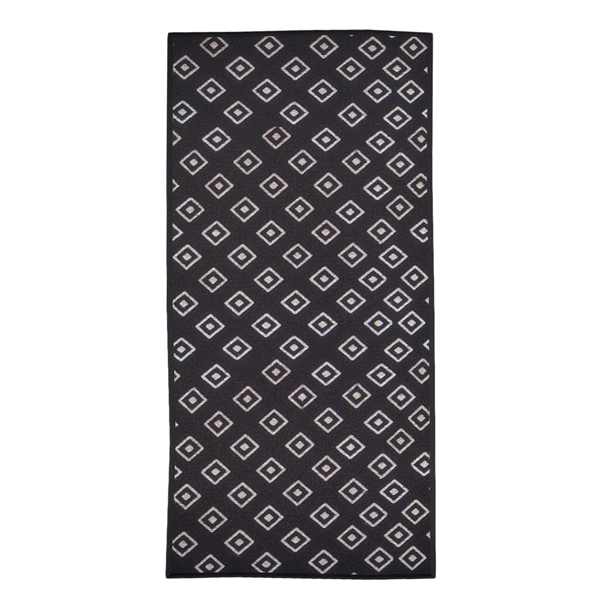 French Modern Dark Wool Gig Long Carpet