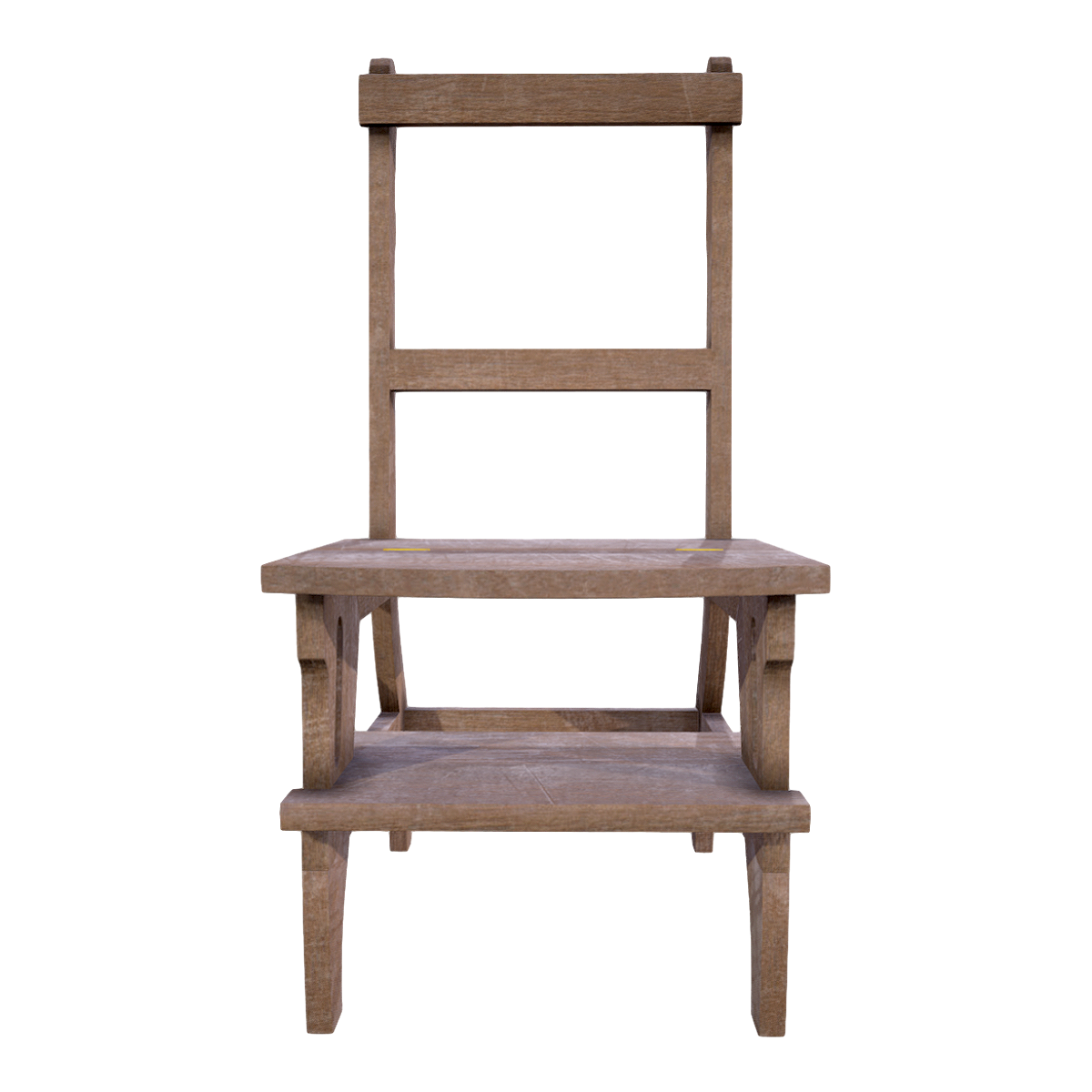 Pastoral Old Rough Wood Backrest Chair