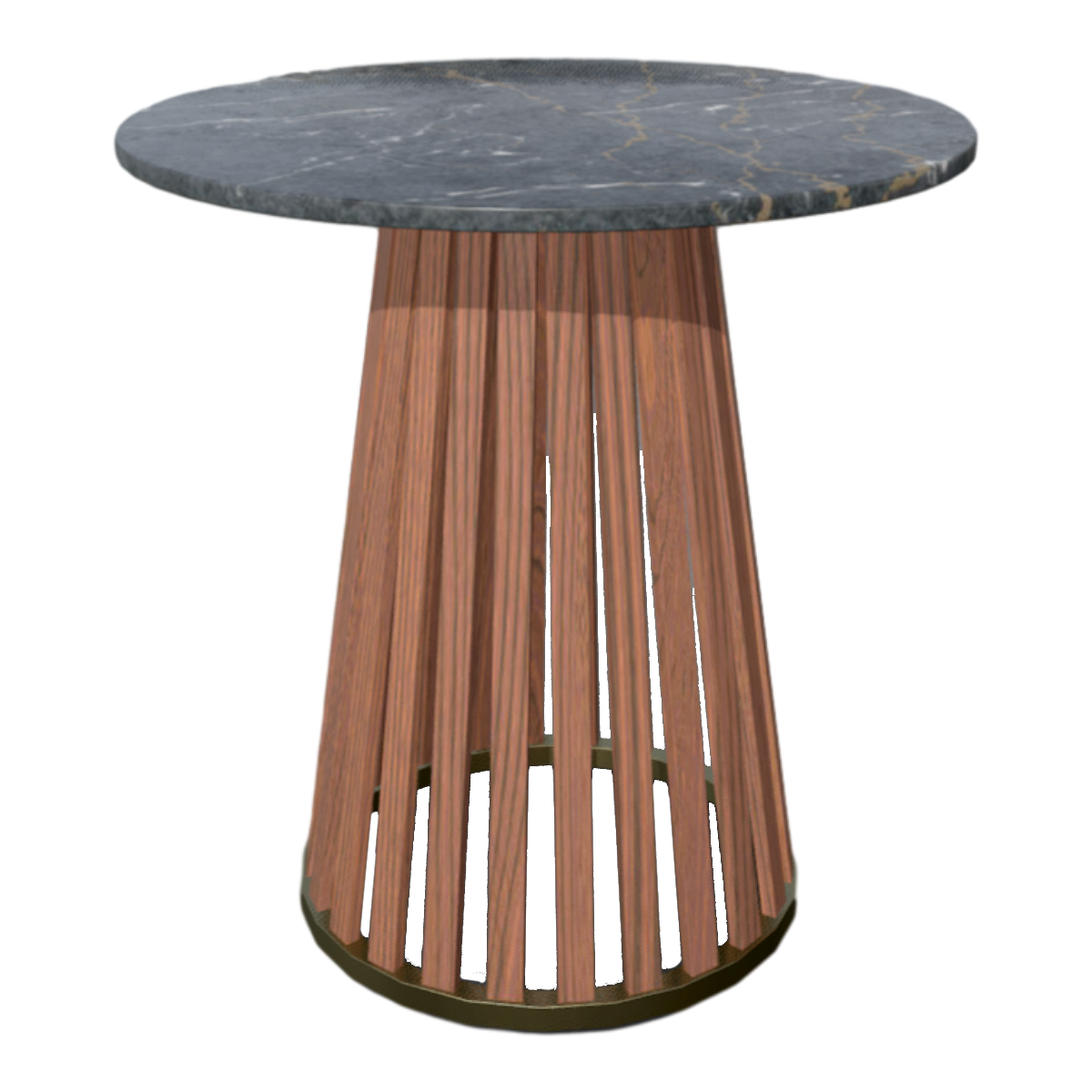 French Modern Style Fir Chair Black Marble Table