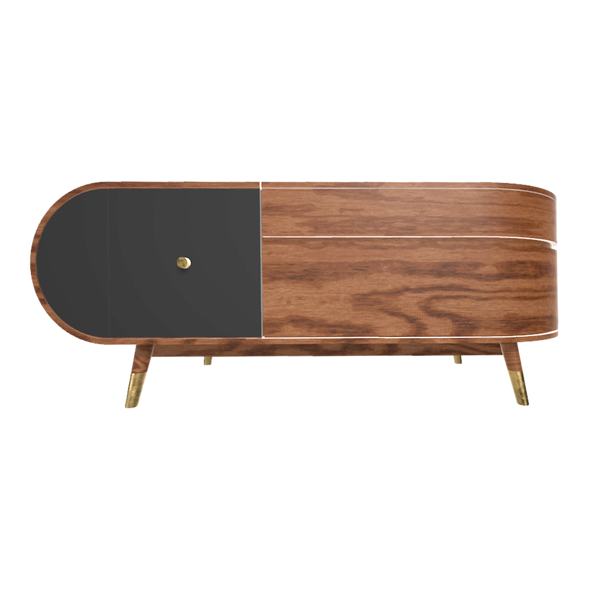 British-style modern air-cooled fir small TV cabinet