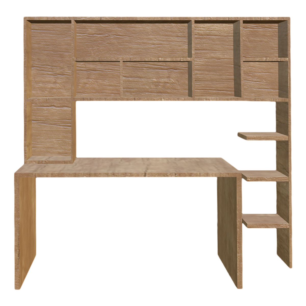 Pastoral Simple Style Pine Wood Integrated Multi-Function Table Cabinet