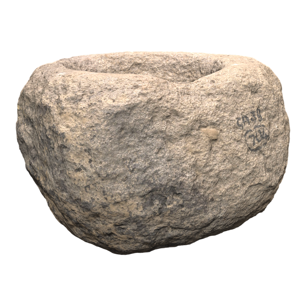 Stone oil lamp base unearthed at Broch of Gurness