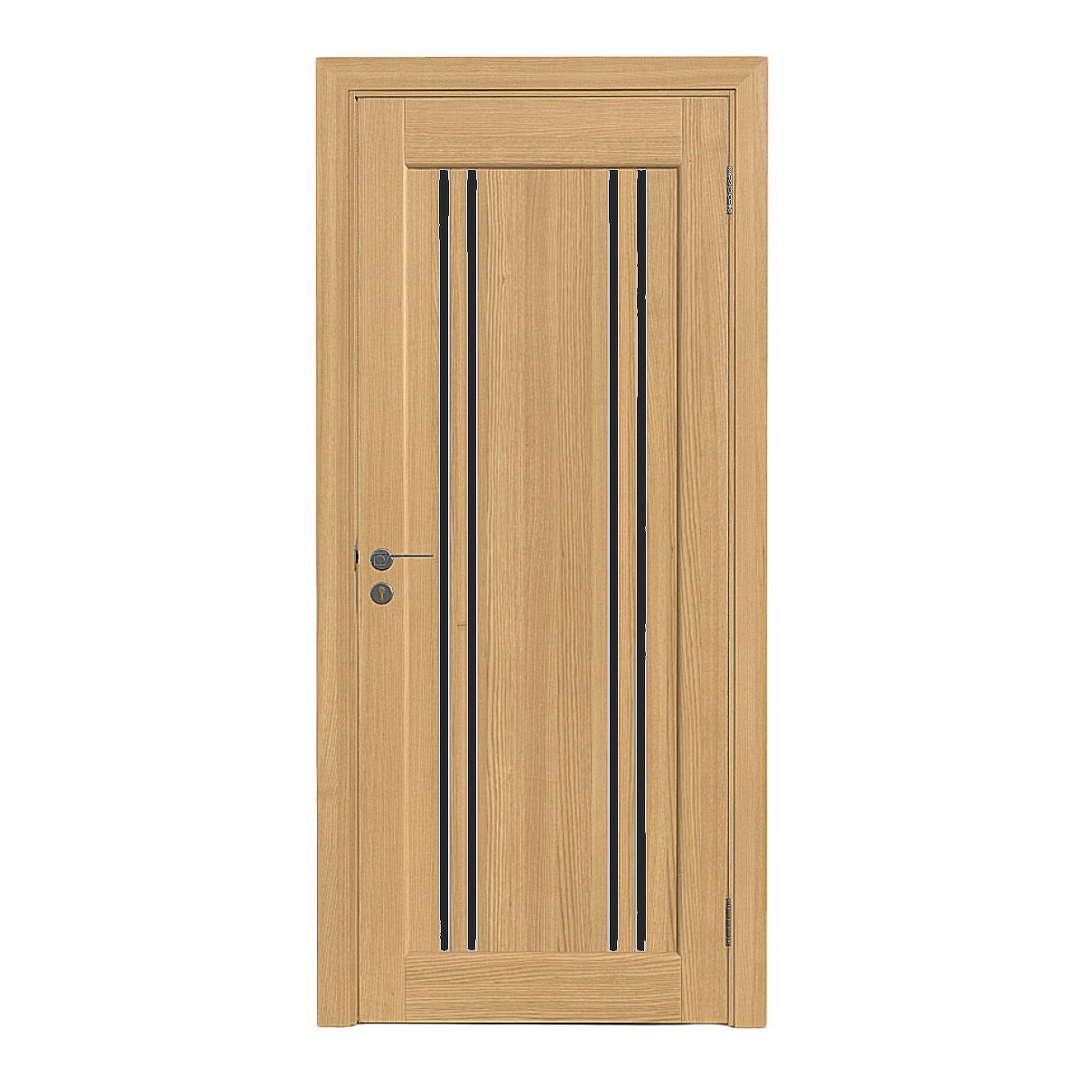 British style classic style oak solid wood single door