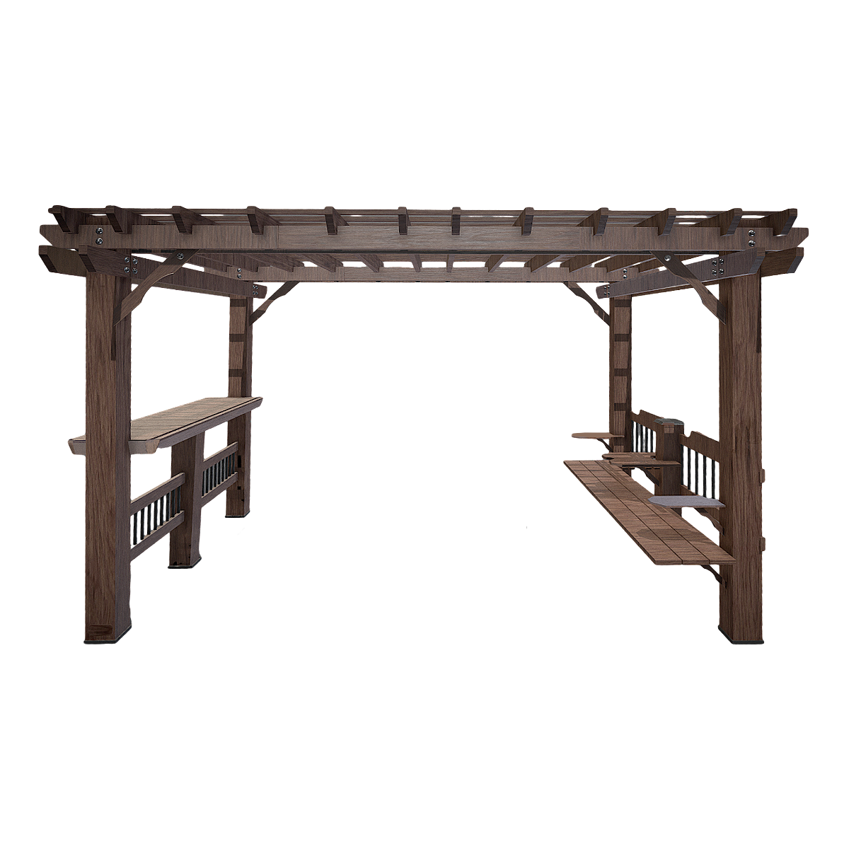 Nordic modern wind fir wooden cool park pavilion