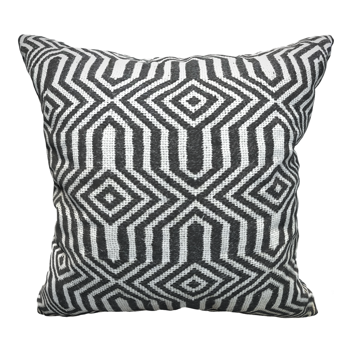 French modern black and white wool fabric velvet sofa pillow