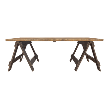 Nordic Style Pastoral Style Oak Fir Two-Color Outdoor Folding Table
