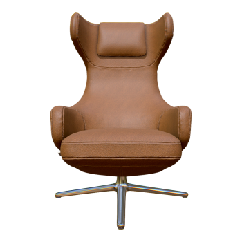 American Style Modern Style Leather Casual Armchair