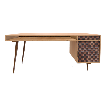 British Modern Medieval Style Wooden Cabinet Desk