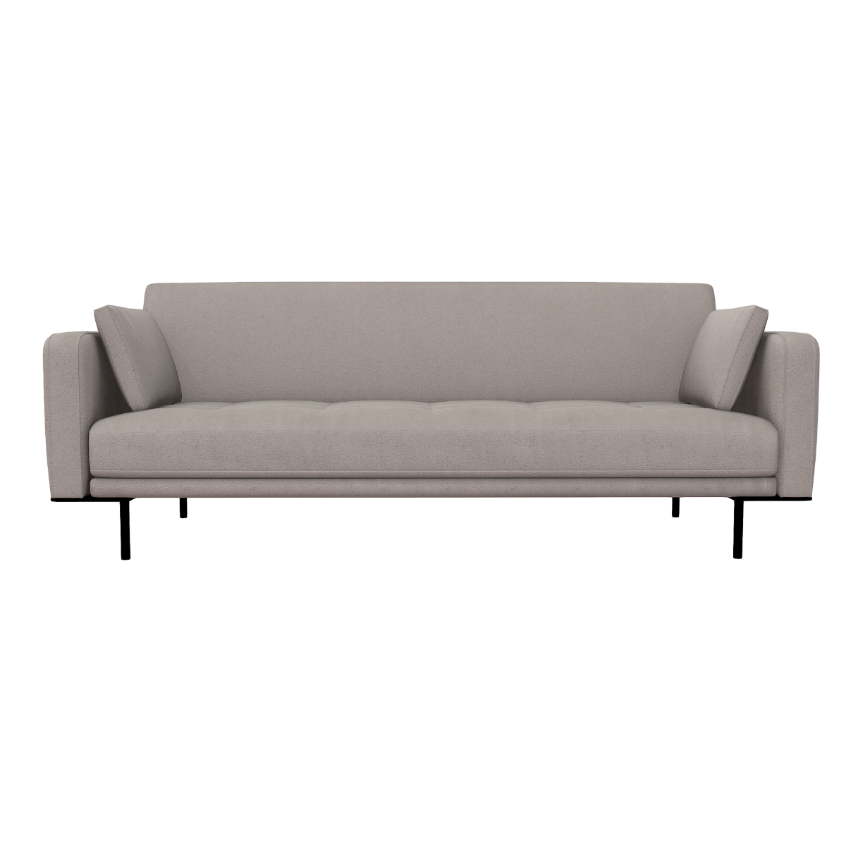 Italian Fashion Taupe Fabric Three-Seat Sofa