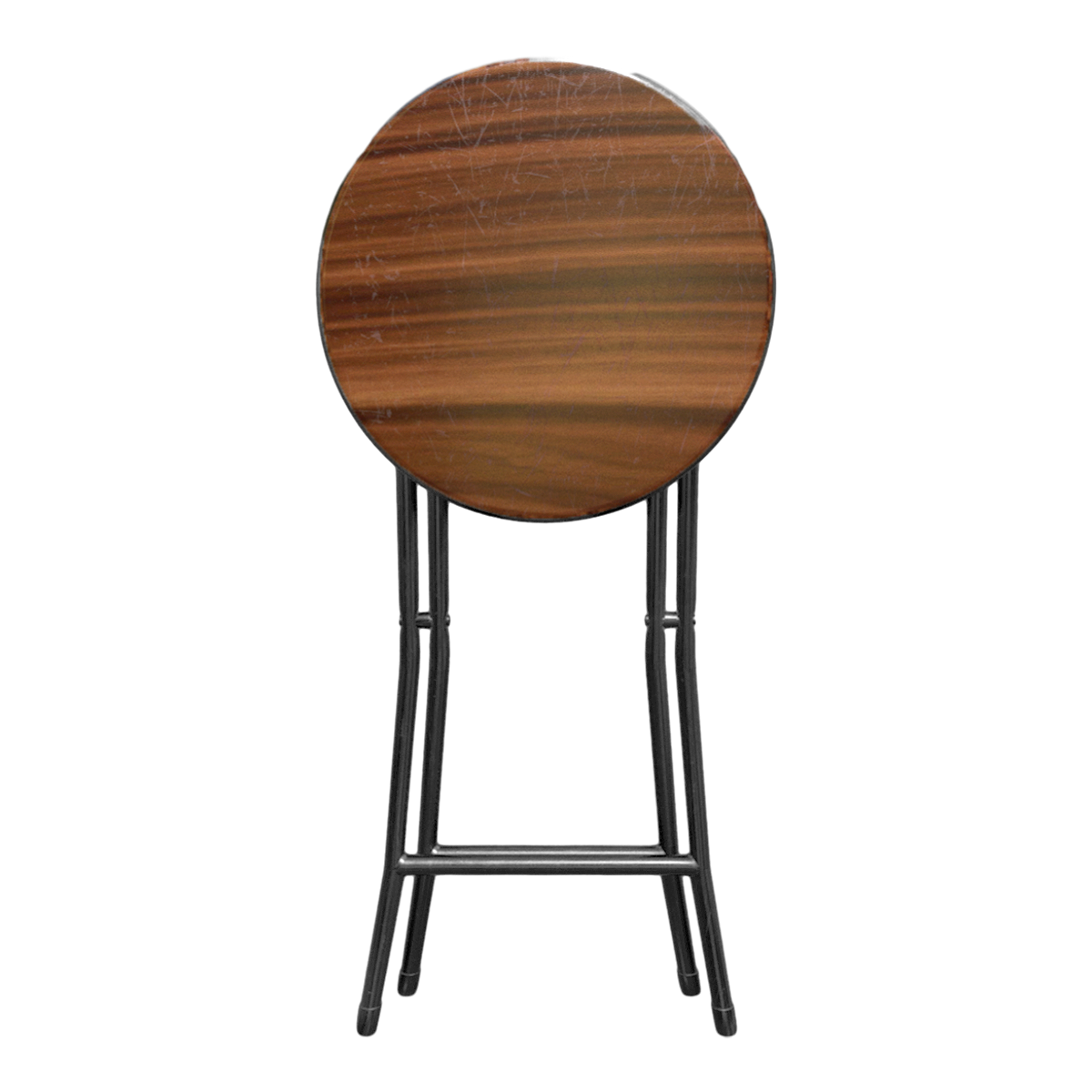 American Style Modern Style Black Walnut Metal Frame Folding Bar Stool