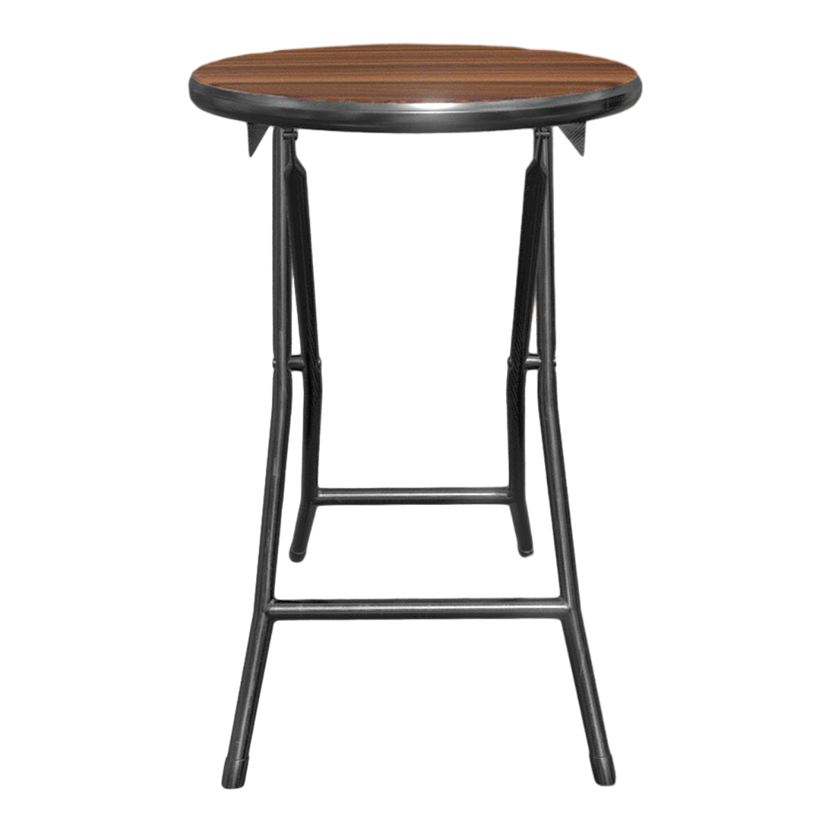 American style modern black walnut metal frame bar stool