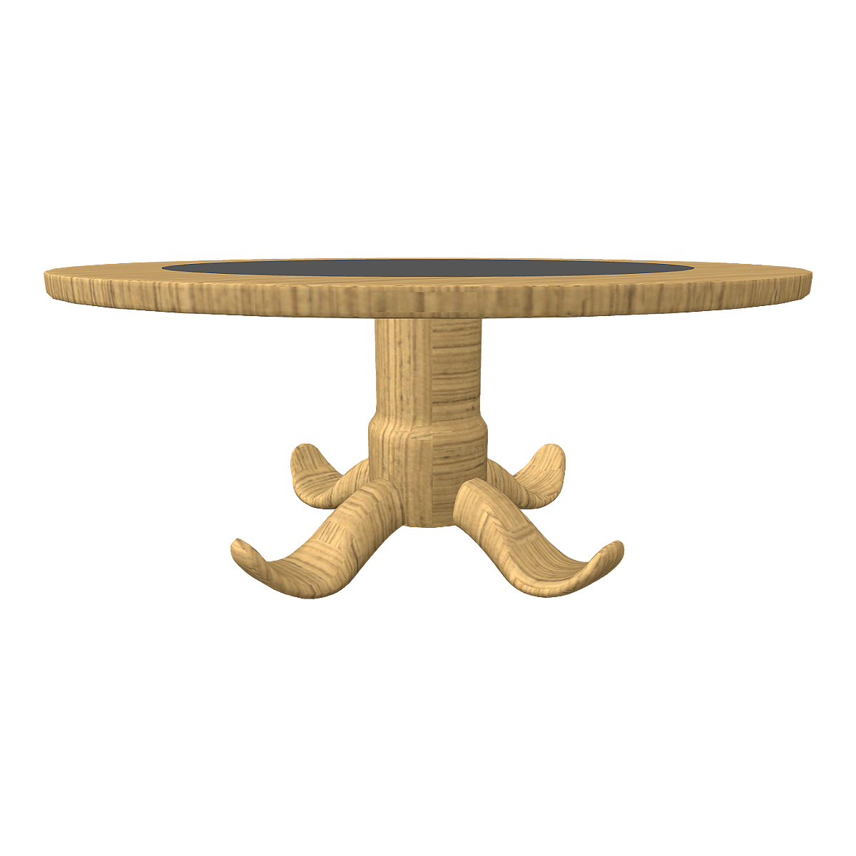 British style modern oak round dining table