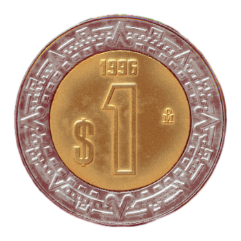 Modern Mexican Currency Peso 1 Mexican Peso