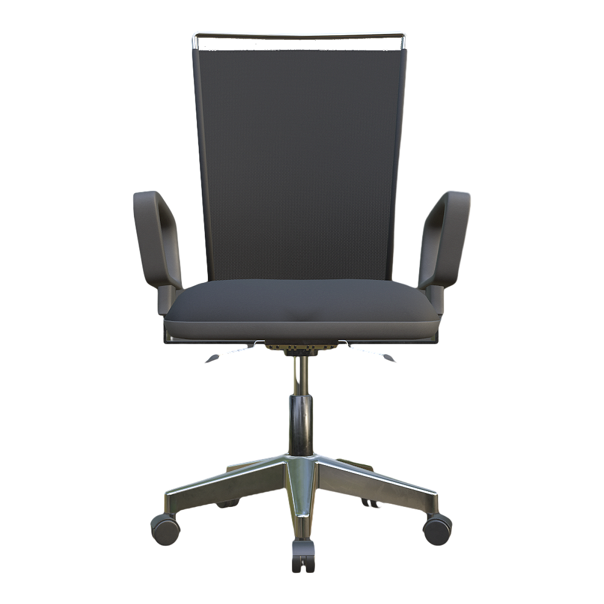 Nordic Style Modern Style Black Fabric Office Swivel Chair