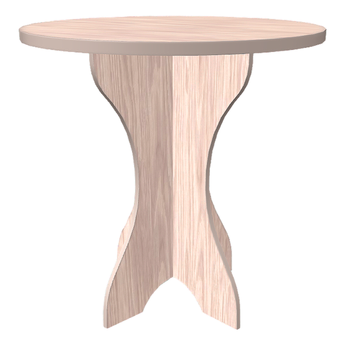 American style classic white birch round dining table