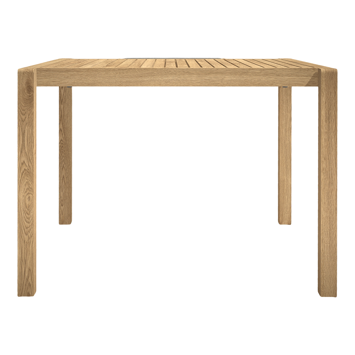 American Style Modern Simple Style Oak Board Slats Wooden Table