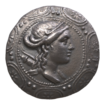 Ancient Greek Macedonian Period Currency Macedonian Shield Silver Coin (Four Drachmas)