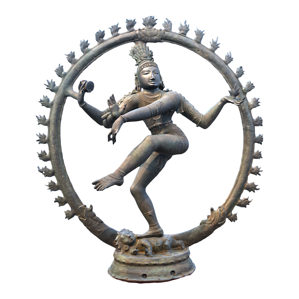 Bronze statue of the Chola period in Tamil Nadu, South India Shiva, King of Dance