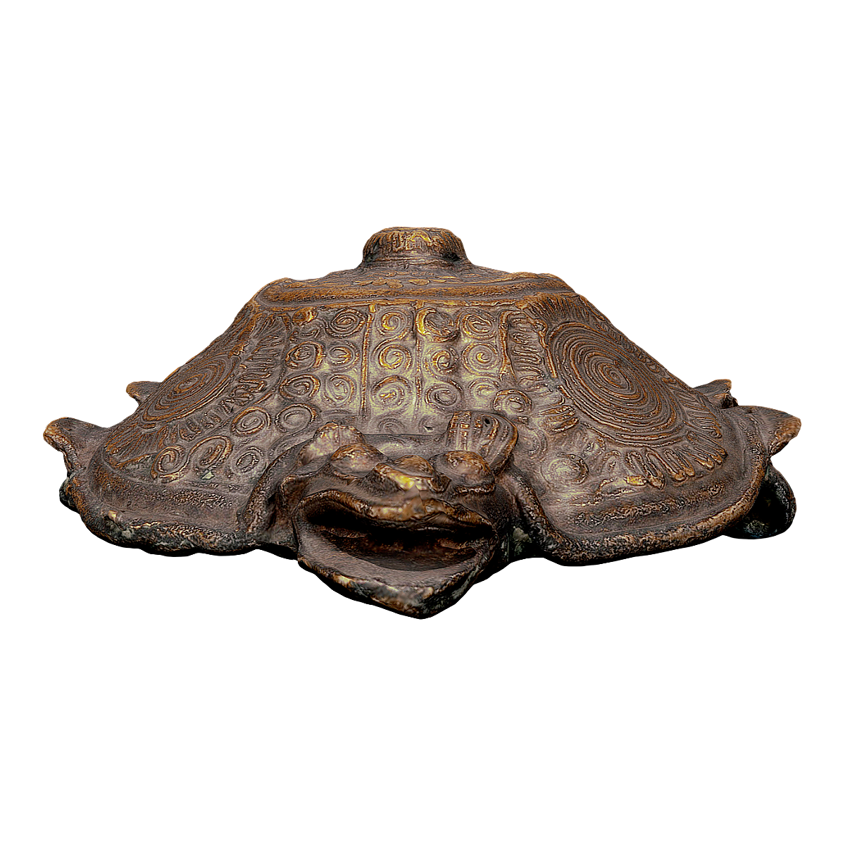 The bronze statue of the Casagrande civilization, 'Pachime Rattlesnake Turtle'