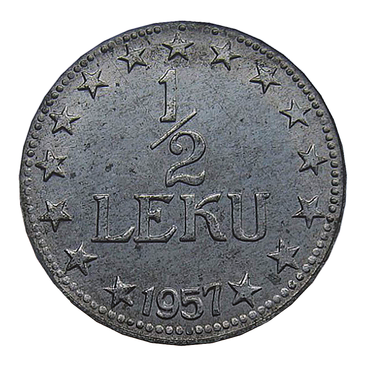 Albanian Lek Currency Half Lek Coin
