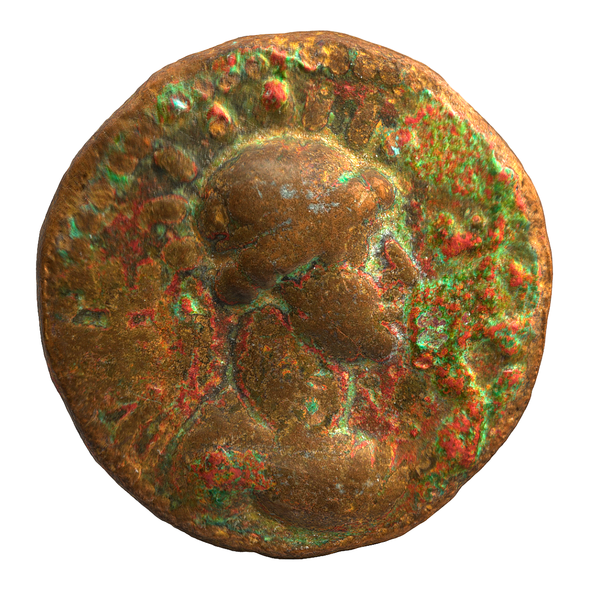 Currency of the Kushan Empire, Weimar Taktu Copper Coin, 80 AD