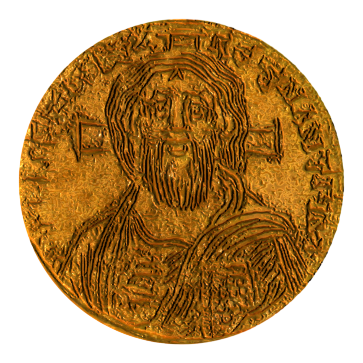 The Solidus gold coin issued by the Byzantine Empire in 498 AD