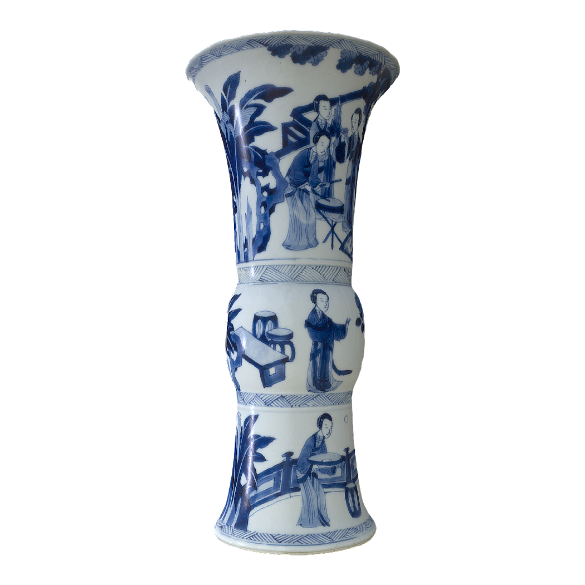 Jingdezhen Blue and White Porcelain Vase "from the Kangxi period of the Qing Dynasty
