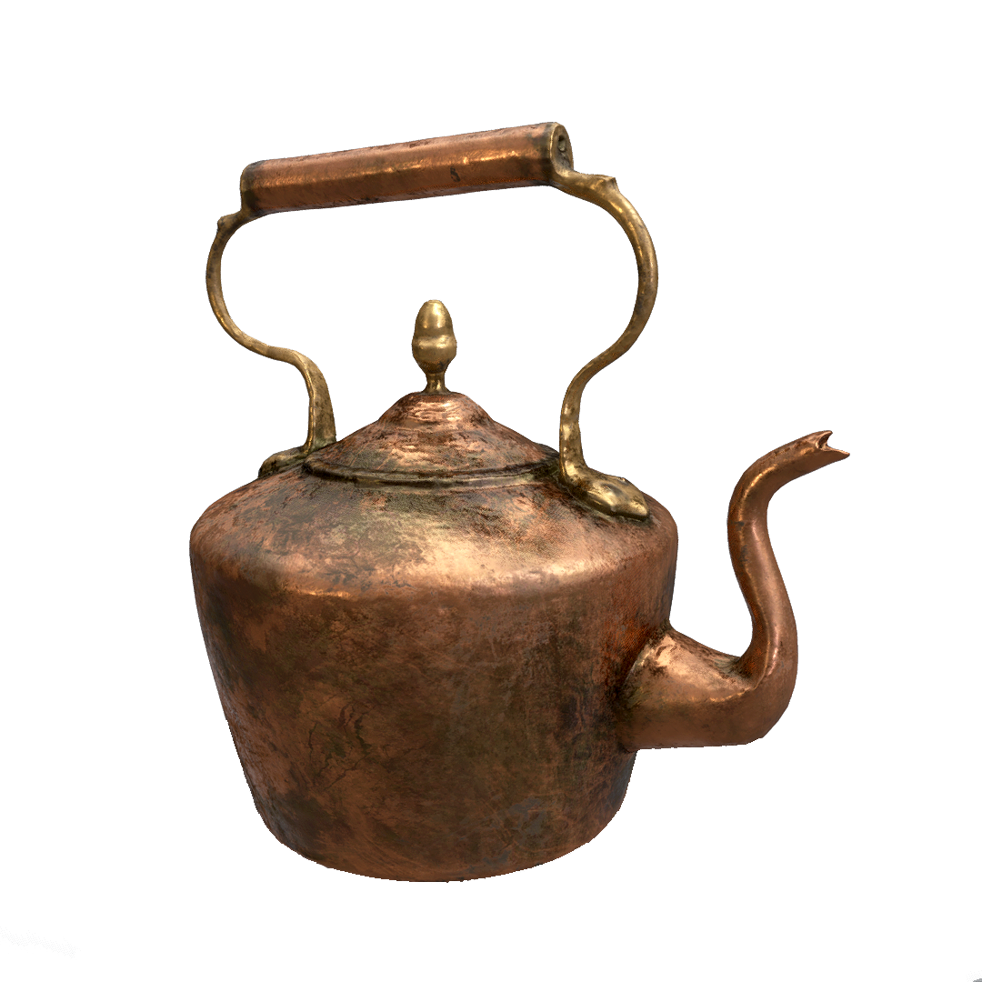 Vintage Portable Copper Kettle Teapot