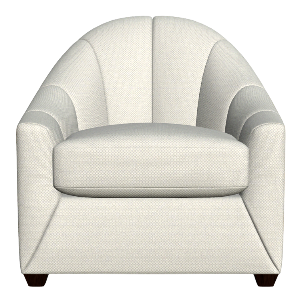European-style creamy-white single sofa