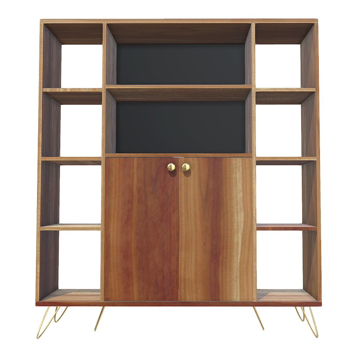Modern Solid Wood Multifunctional Enclosure Bookcase