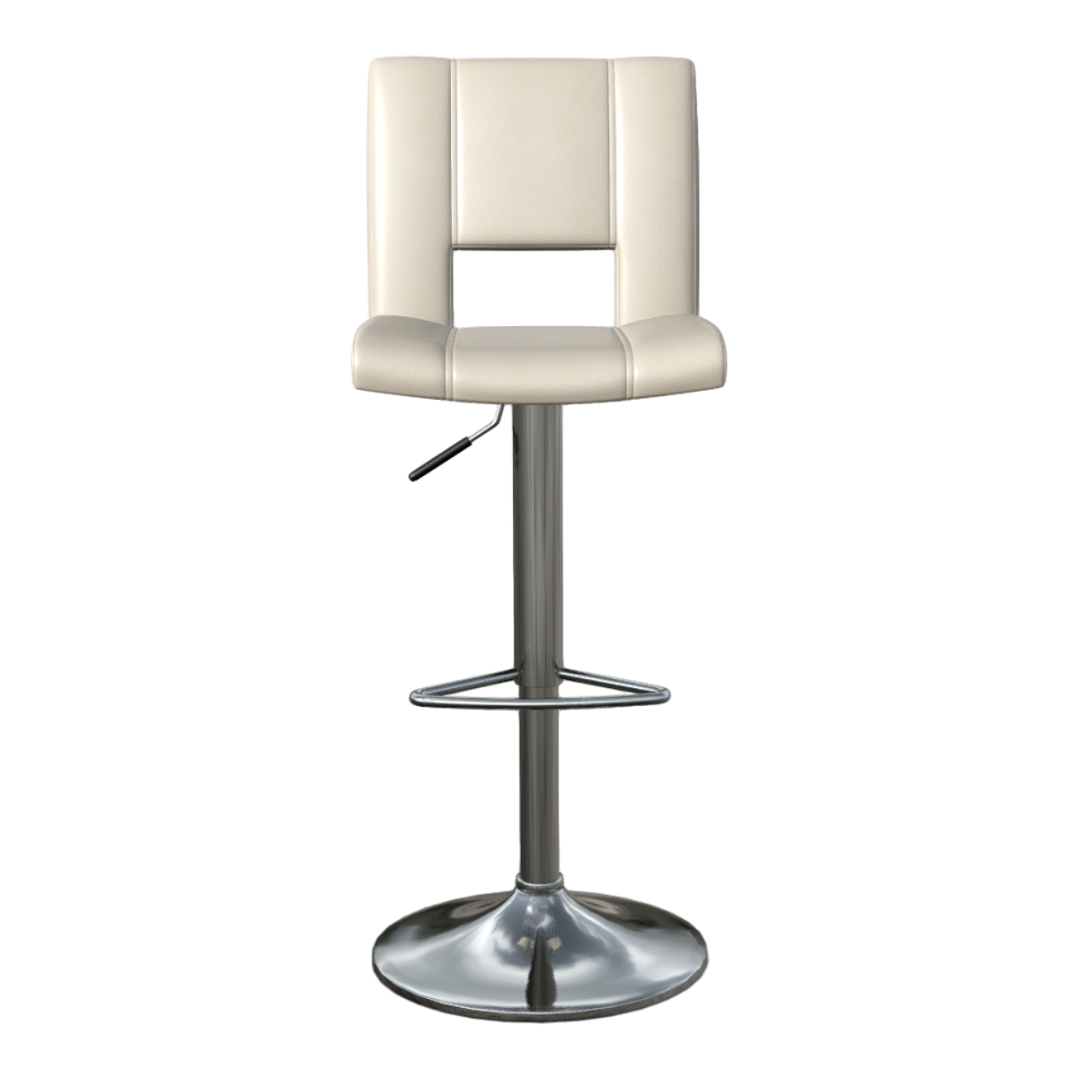 Italian creamy-white Swivel Chair High Chair