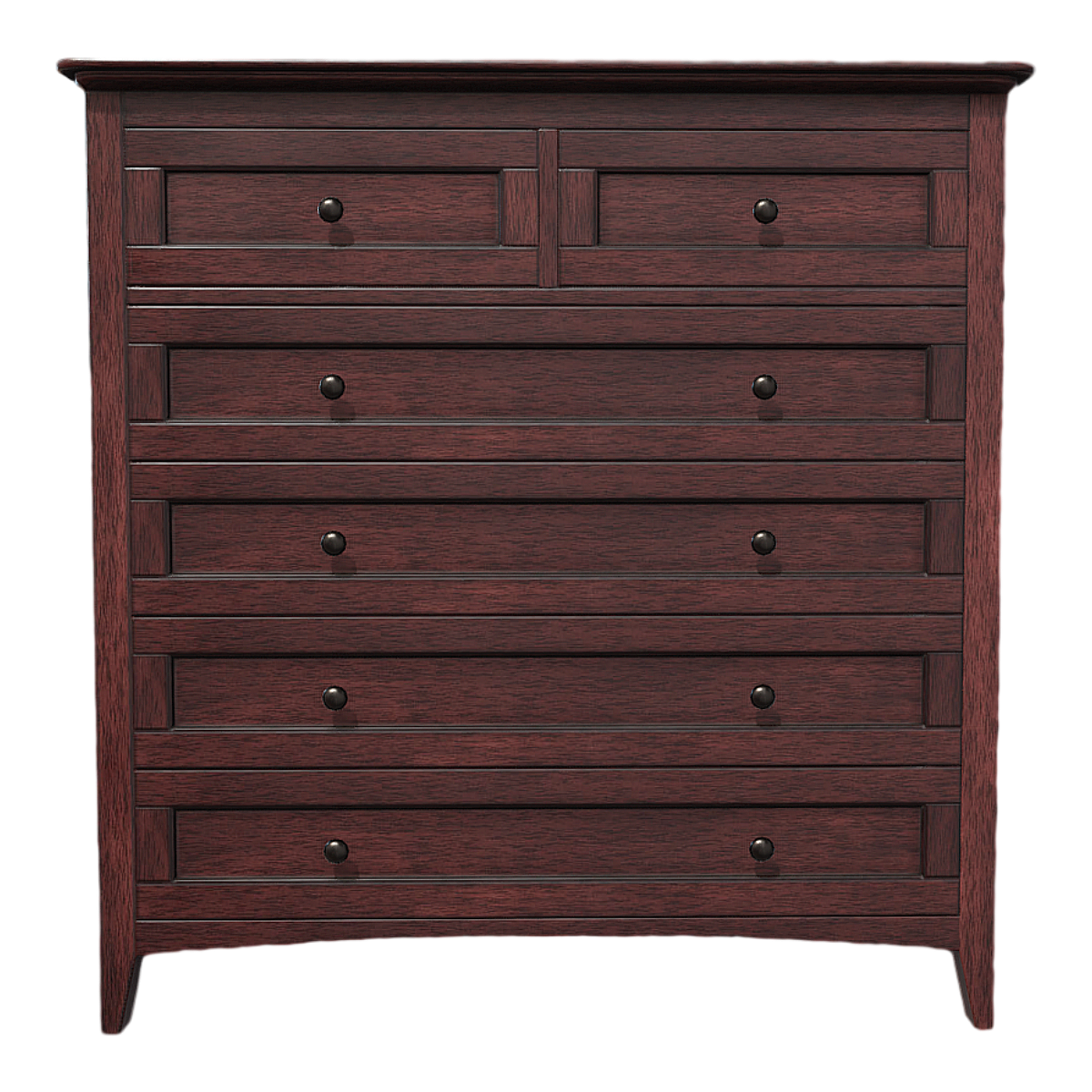 European Classical Red Solid Wood Locker