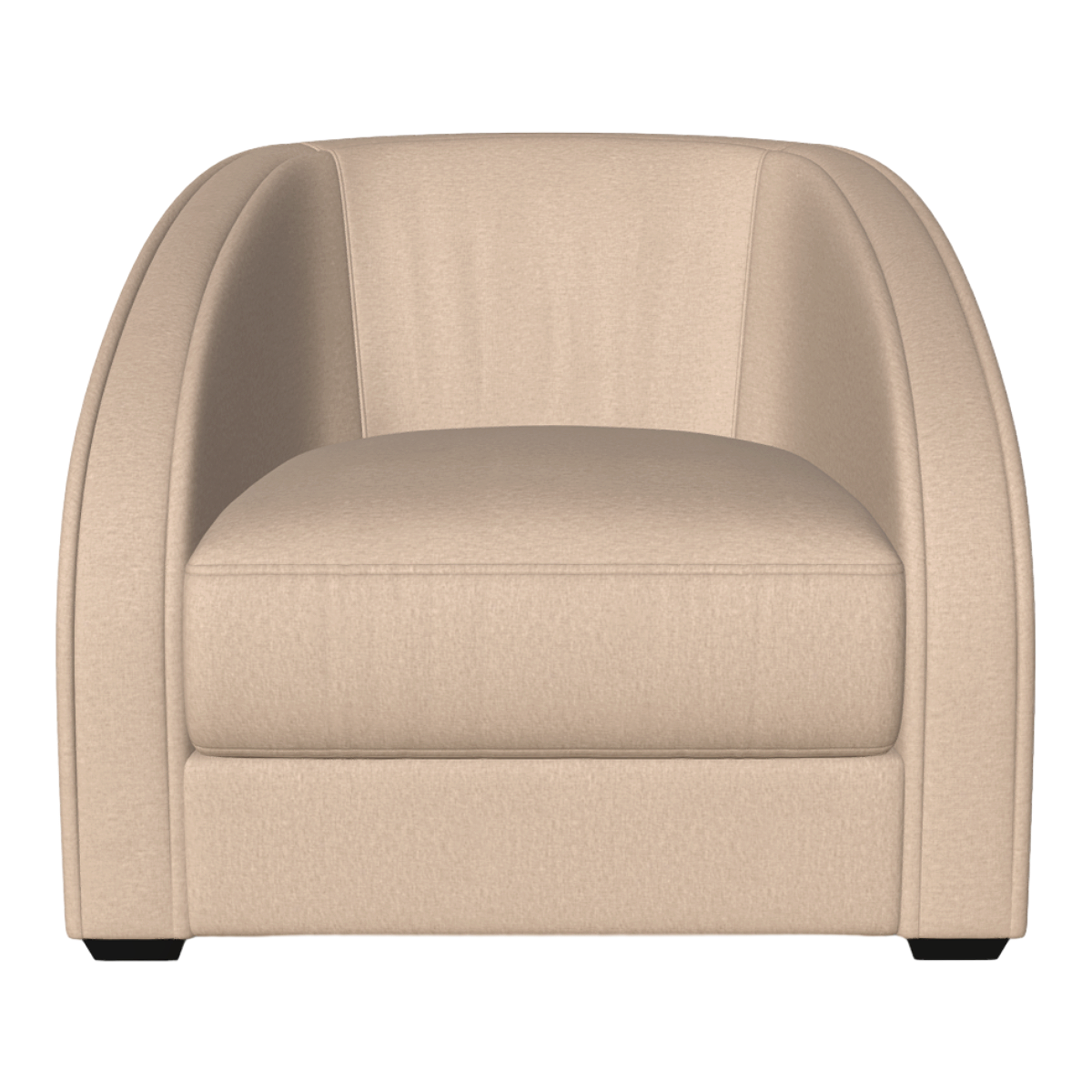 European-style Casual Wheat Color Single Sofa Chair