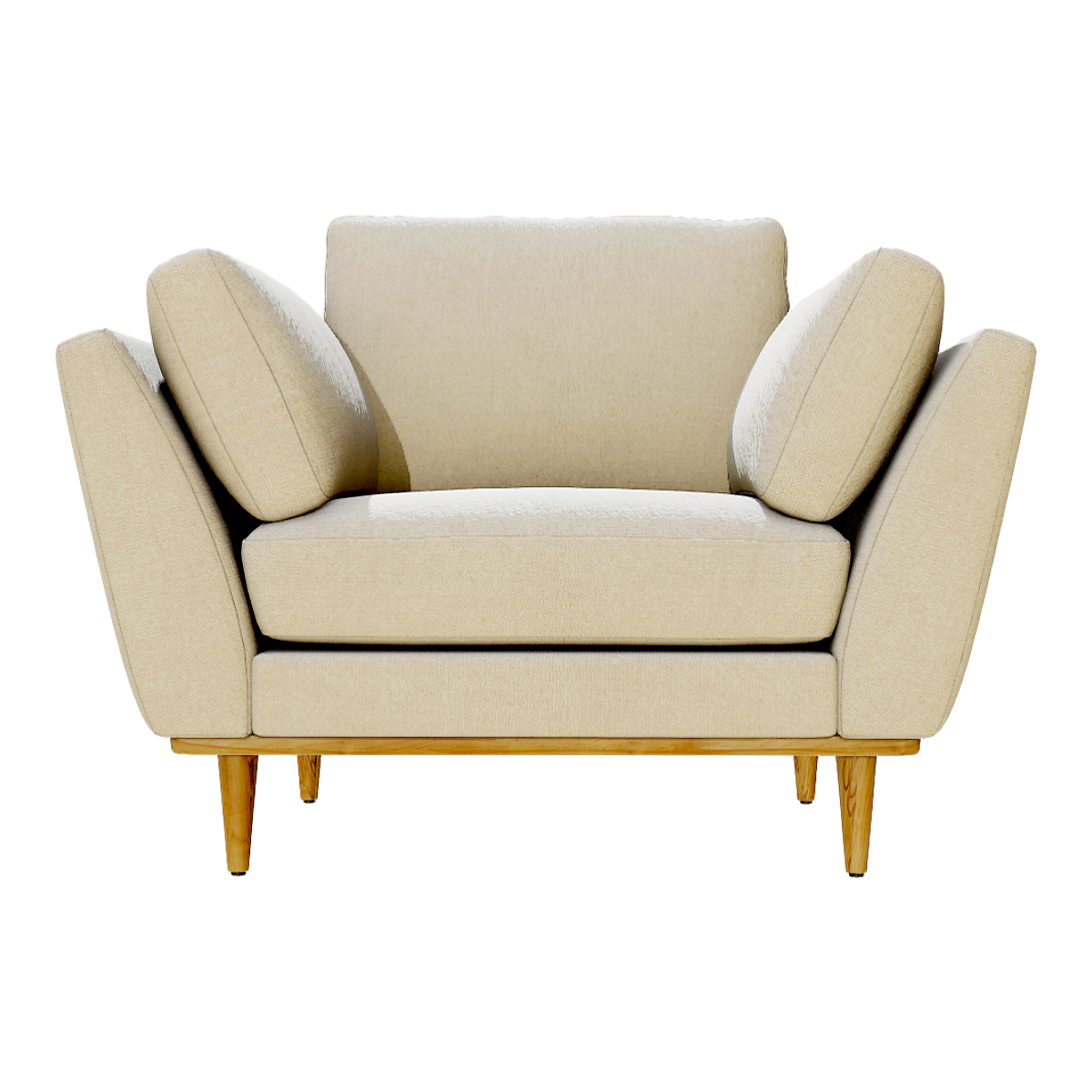 Nordic Casual creamy-white Single Sofa