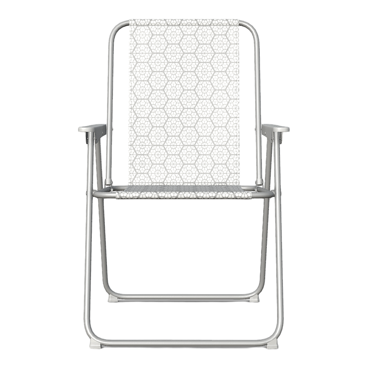 European-style casual white folding chair