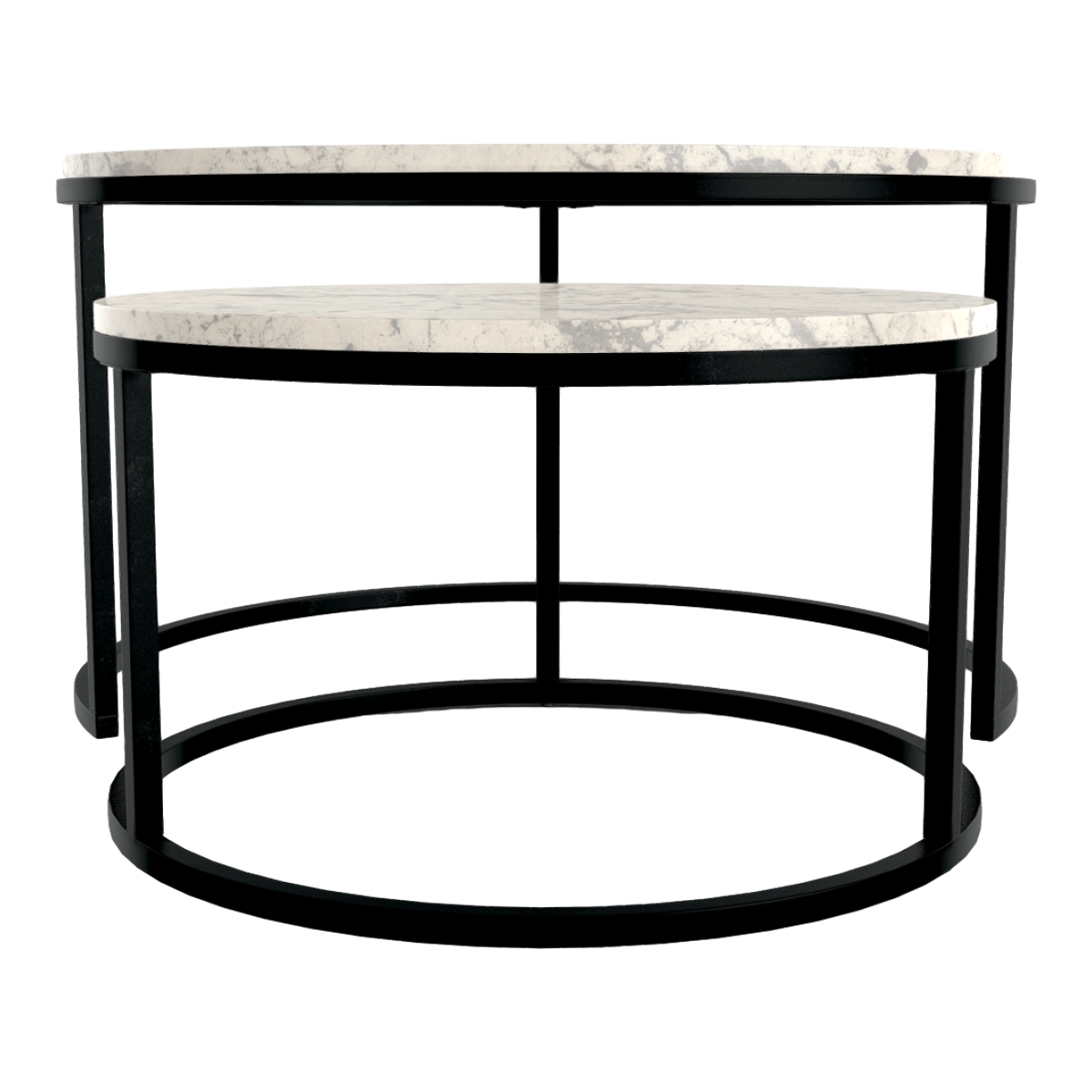 Nordic Innovative White Marble Table