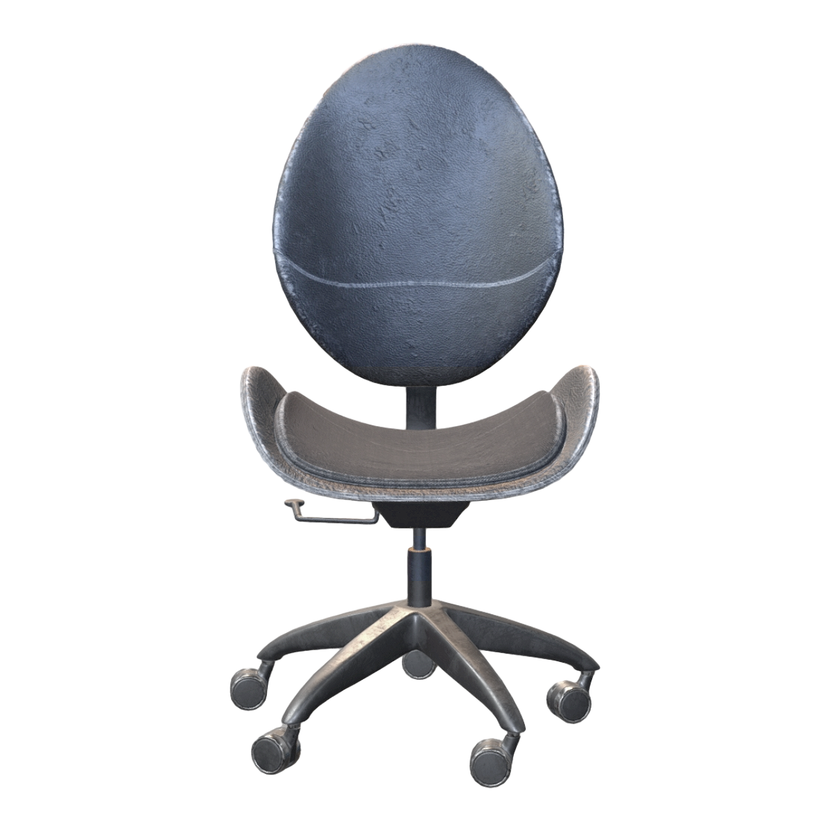 Simple Grey Leather Office Chair Boss Chair