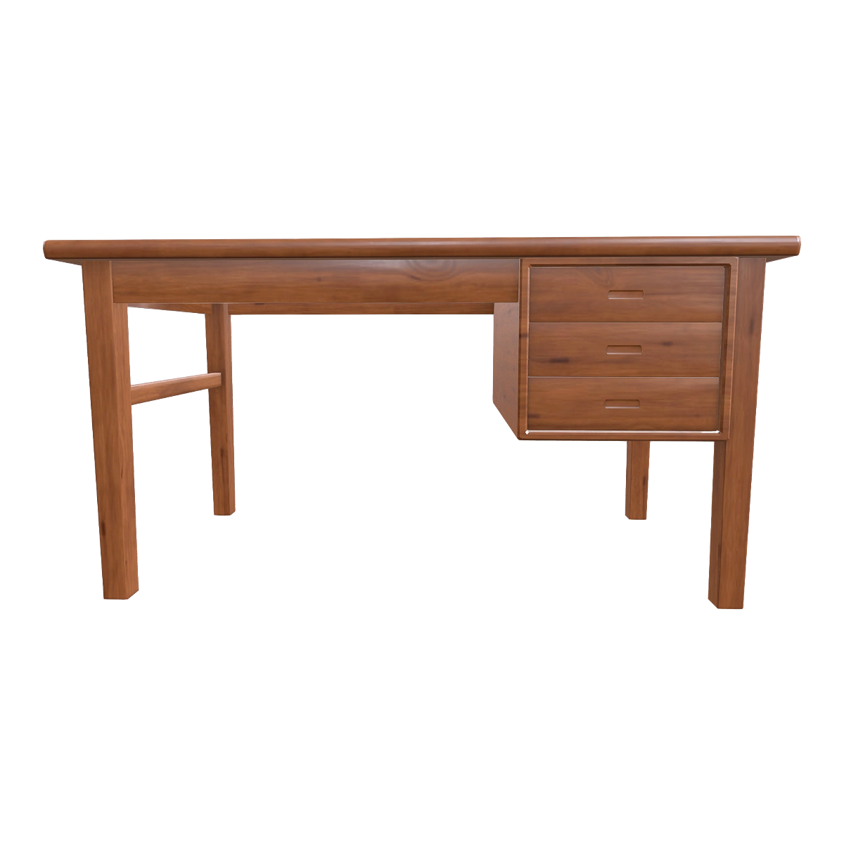Nordic Solid Wood Black Walnut Desk Computer Table