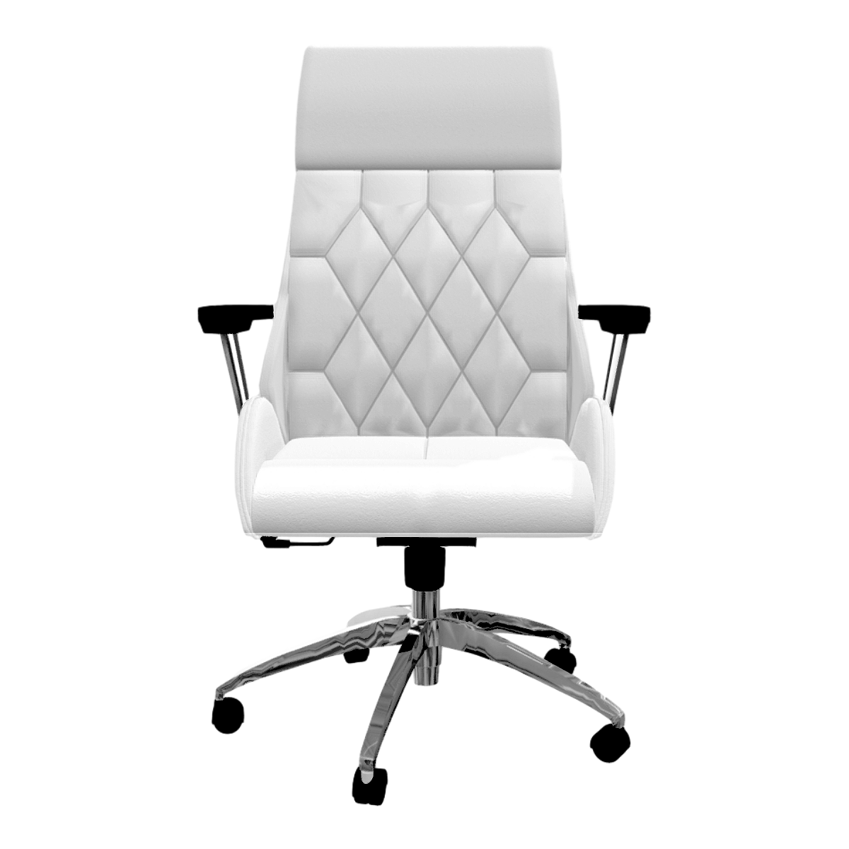 Office Home Metal White Leather Swivel Chair Boss Chair Office Chair