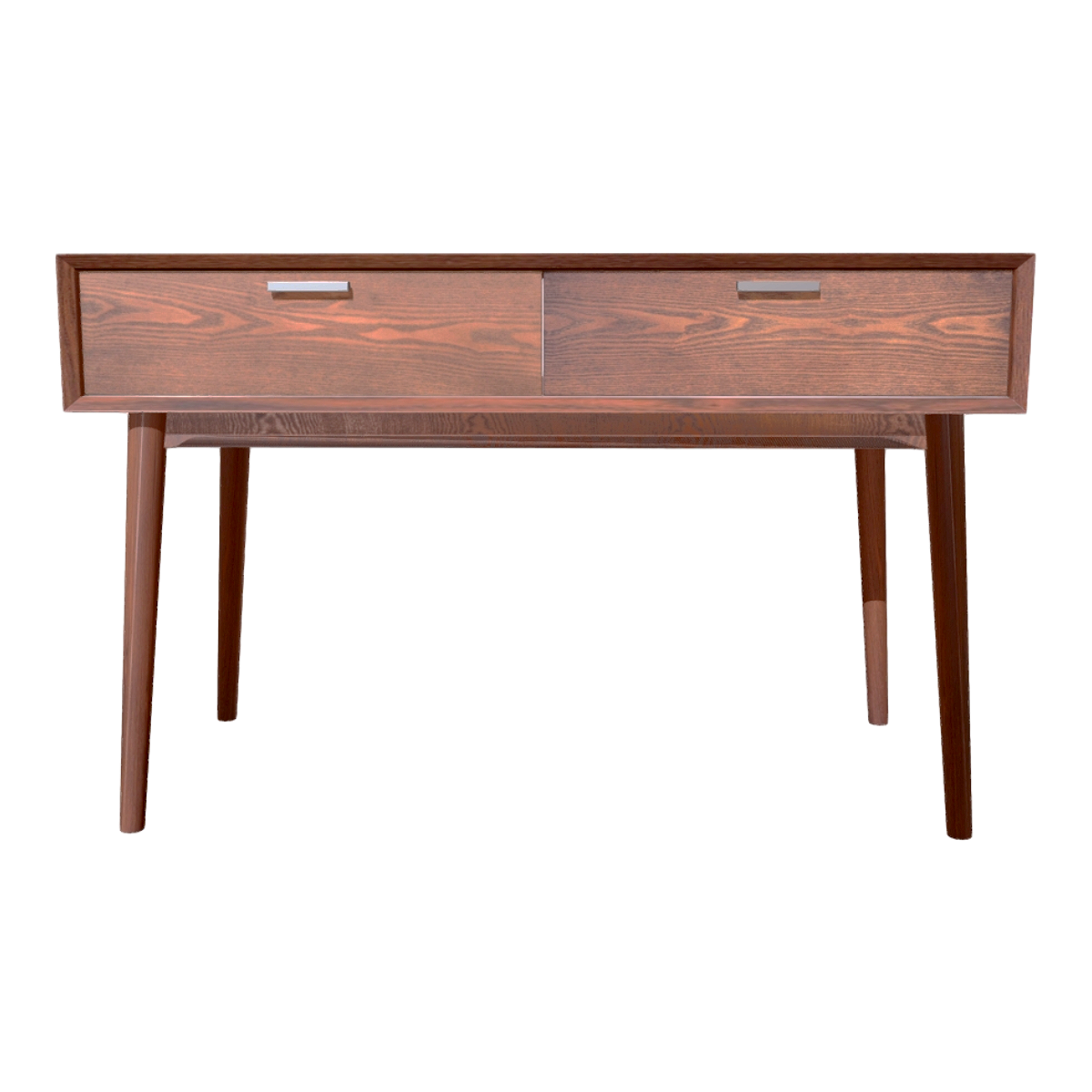 Nordic Dark Brown Cherry Solid Wood Desk Computer Desk