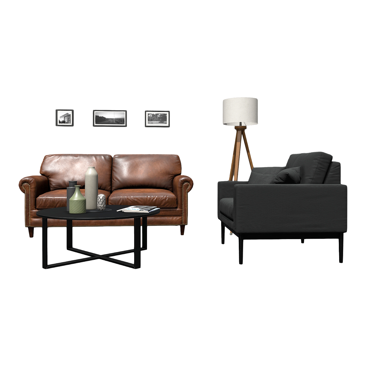 Nordic Indoor Sofa Table Table Lamp Living Room Combination Furniture