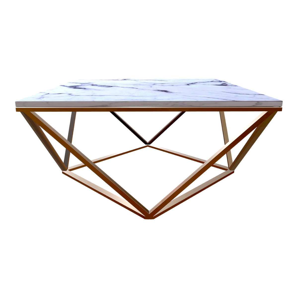 Nordic Creative Metal White Pattern Marble Living Room Table Coffee Table