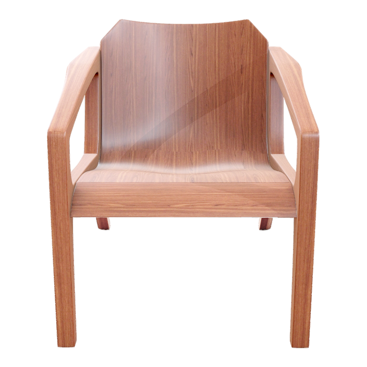 Household Simple Brown Solid Wood Casual Chair Tea Chair Casual Chair Armchair
