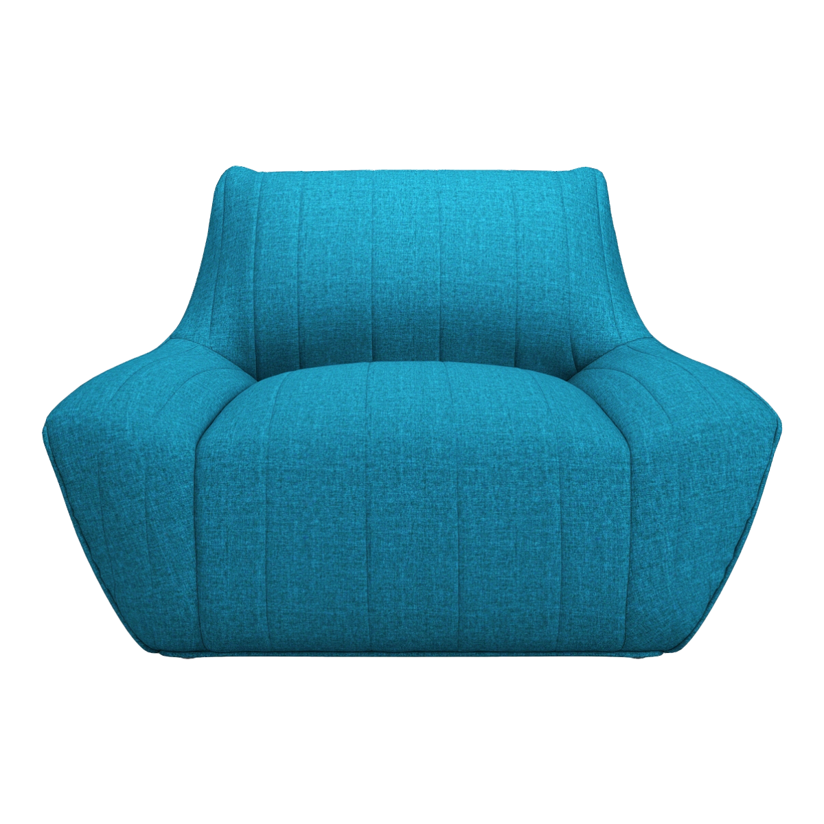 Home Blue Fabric Tatami Lazy Sofa Single Sofa