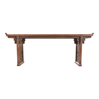 Chinese-style Home Old Elm Wood Solid Wood Carving Table