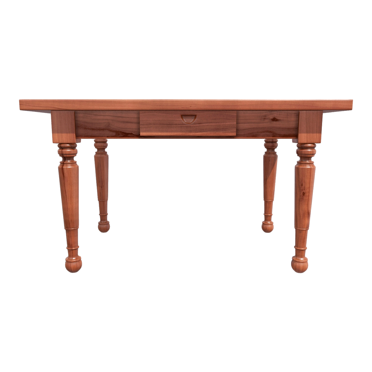 American Style Home Simple Red Solid Wood Dining Table Desk