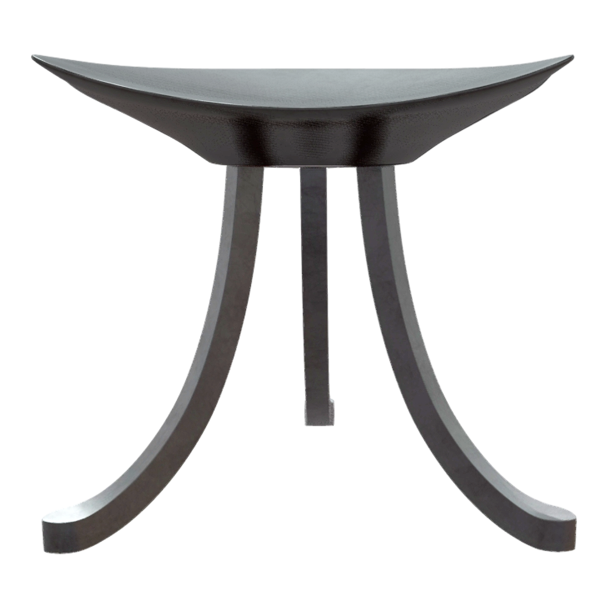 Modern Home Solid Wood Black Paint Triangle Stool Low Stool Shoe Changing Stool