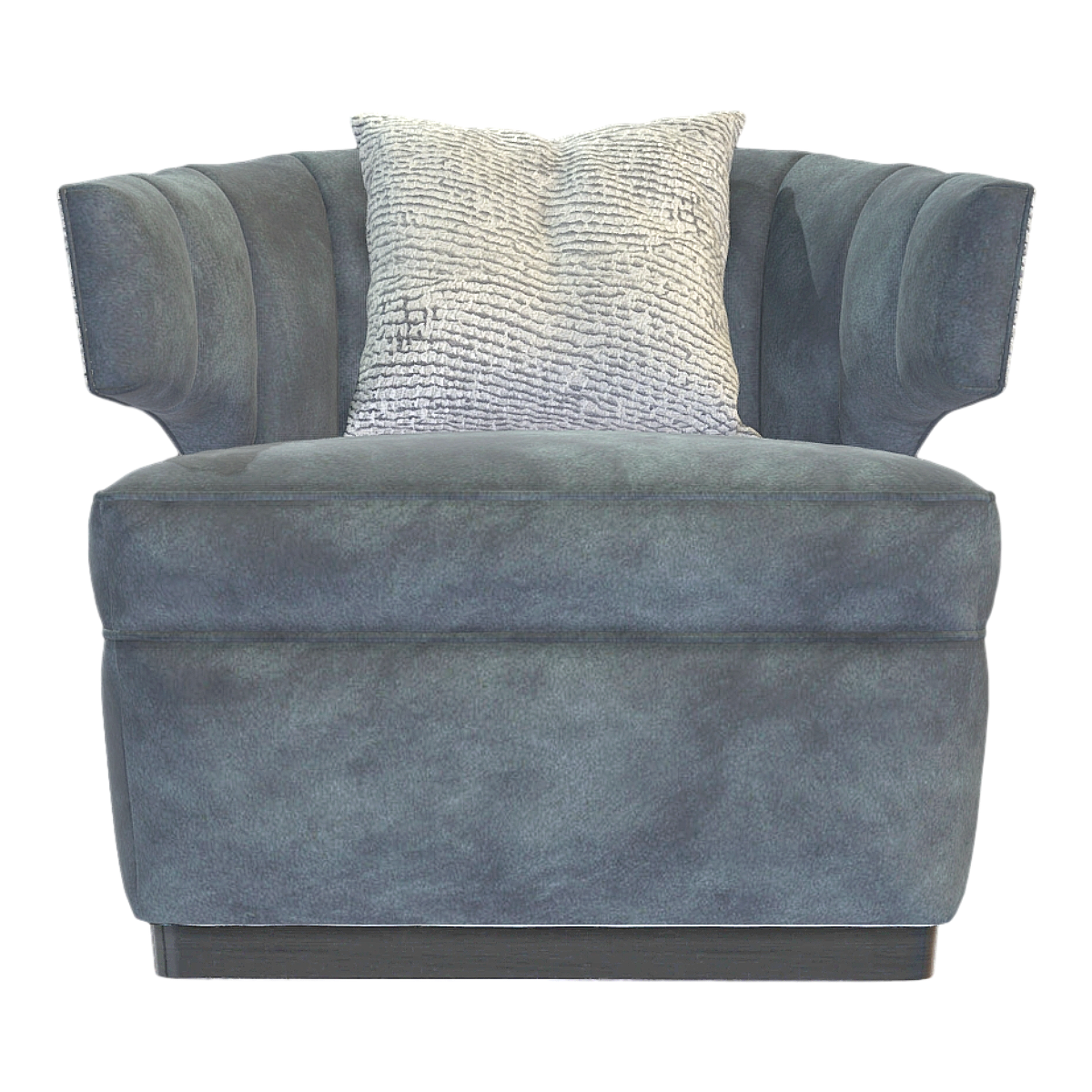 Italian Home Gray Blue Fabric Corner Chair Sofa Single Sofa Armrest Sofa Sofa Chair
