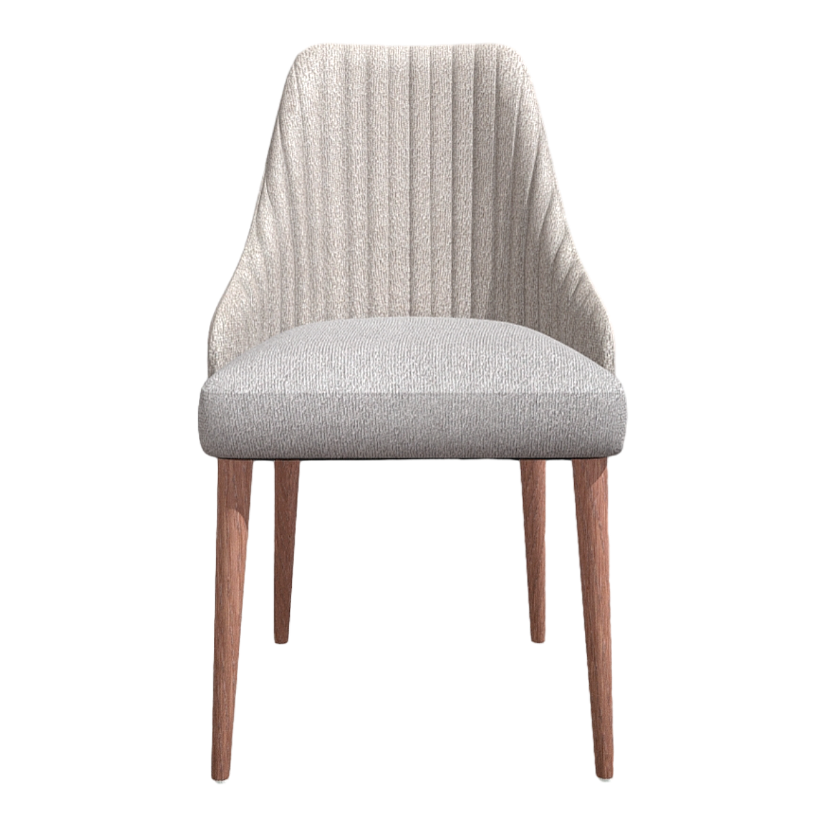 Rome Light Luxury Solid Wood Grey Fabric Backrest Chair Dining Chair Desk Chair